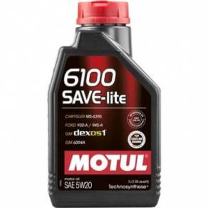 Моторное масло Motul 6100 SAVE-lite 5W20 (SN/GF-5), 1л.