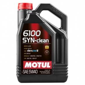 Моторное масло Motul 6100 SYN-clean 5W40 (C3/SN), 4л.