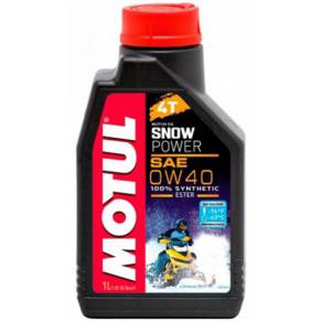 Масло для снегоходов Motul Snowpower 4T 0W-40 (SN/MA2), 1л.