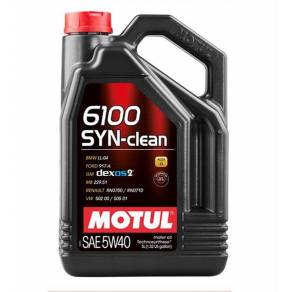 Моторное масло Motul 6100 SYN-clean 5W40 (C3/SN), 5л.